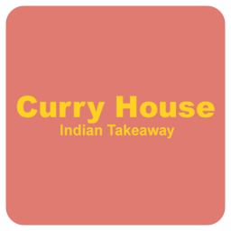 Curry house Indian takeaway logo.